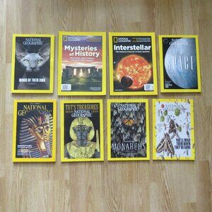 National Geographic Magazine Lot of 8 Magazines 2010, 2020, 2022, 2024 Set 1